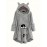 Cat Pattern Print Asymmetrical Loose Hoodie, Casual Printed Long Sleeve Hoodie, Women's Clothing