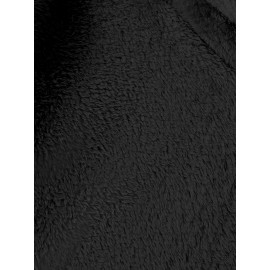 Cat Print Fuzzy Hoodie, Cute Long Sleeve Thermal Loose Sweatshirt With Pocket, Women's Clothing Cat Print Fuzzy Hoodie, Cute Long Sleeve Thermal Loose Sweatshirt With Pocket, Women's Clothing