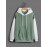 Color Block Kangaroo Pocket Hoodie, Casual Long Sleeve Drawstring Hoodie Sweatshirt, Women's Clothing
