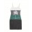 Color Block Coconut Tree Print Cami Dress, Casual Spaghetti Strap Dress, Women's Clothing