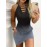 Cutout Gradient Halter Neck Dress, Sexy Bodycon Dress For Spring & Summer, Women's Clothing
