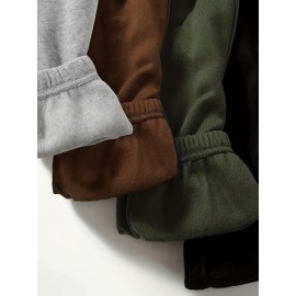 Solid Jogger Pants 4 Pack, Casual Elastic Waist Sporty Pants, Women's Clothing Solid Jogger Pants 4 Pack, Casual Elastic Waist Sporty Pants, Women's Clothing